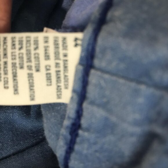 American Eagle Outfitters Shorts Mens 36 Blue Classic Chino Flat Front Zip Fly - Picture 5 of 8